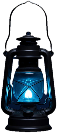 A blue lantern, the Second Sleep Stories emblem